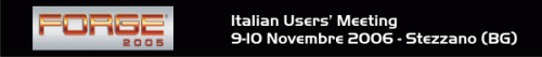 Forge Italian Users Meeting