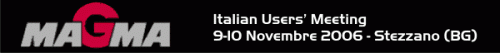 MAGMAsoft Italian Users Meeting